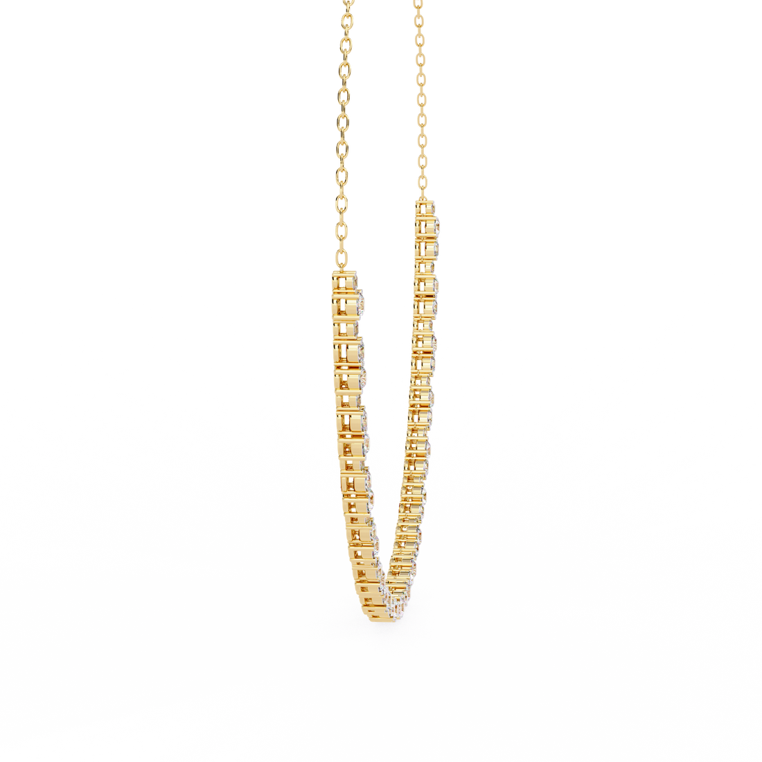 Classic tennis necklace