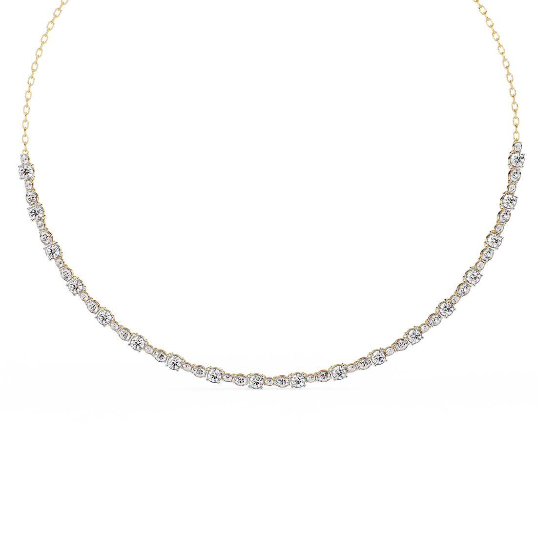 Classic tennis necklace