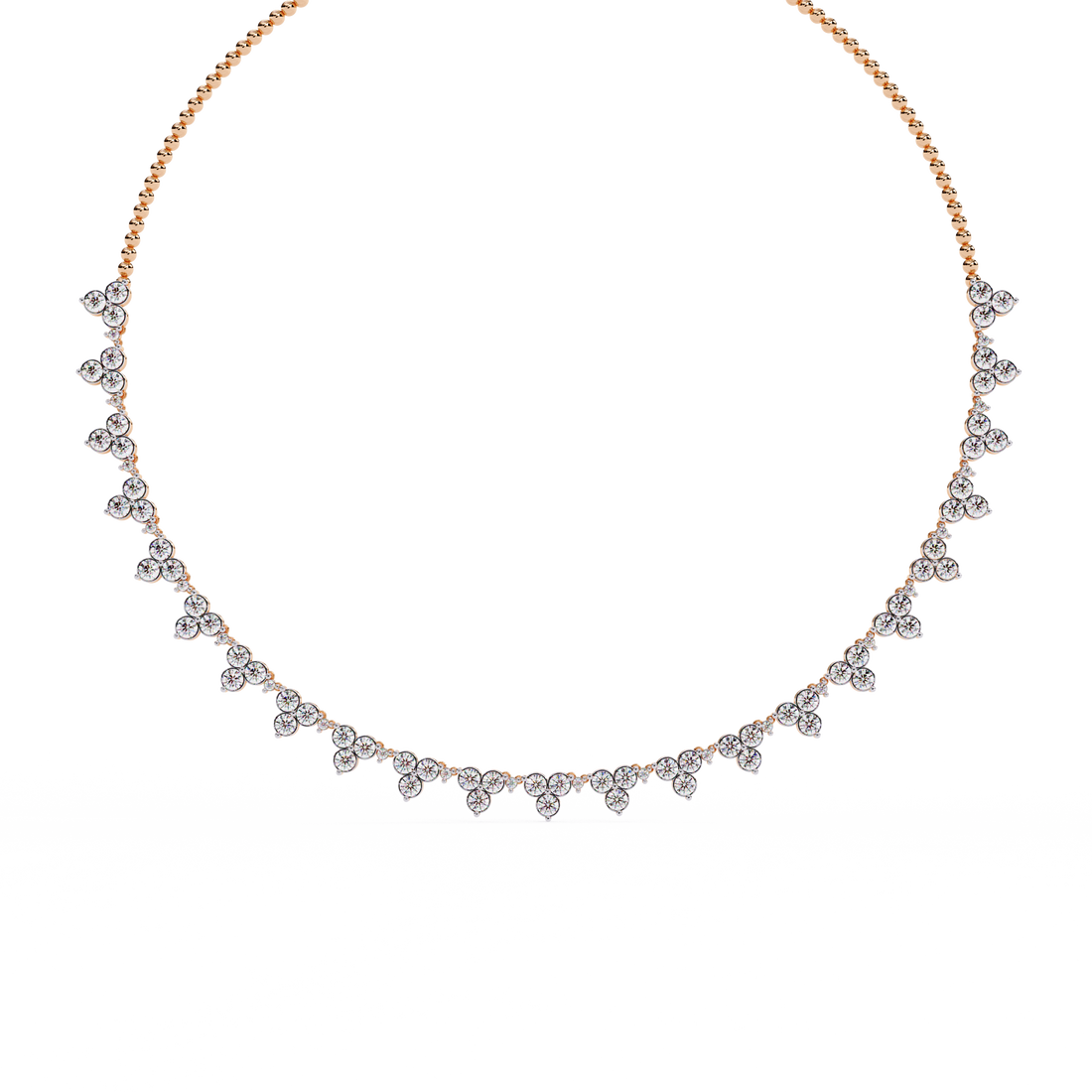 Rain Drop 3 Stone Necklace