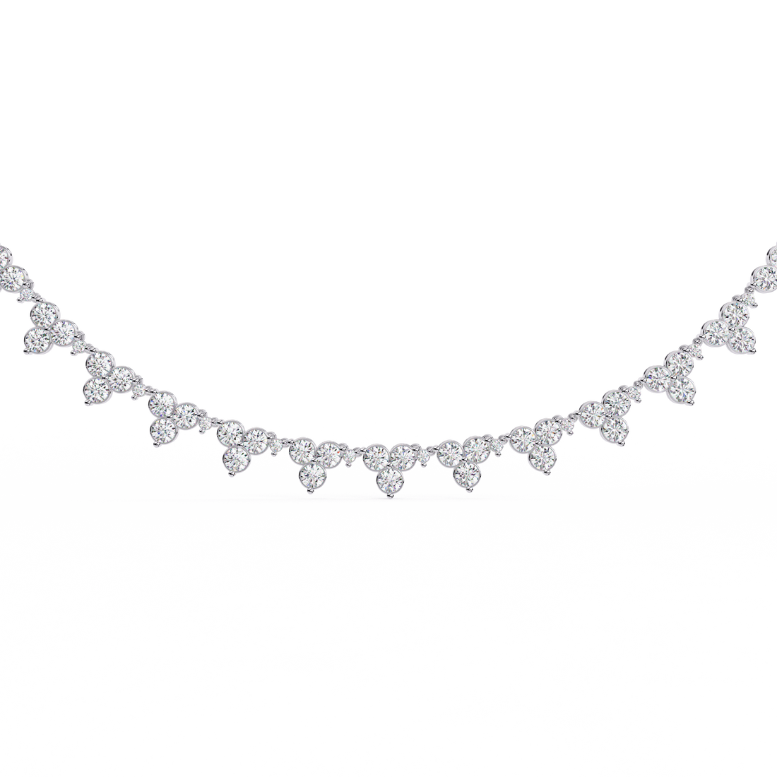 Rain Drop 3 Stone Necklace