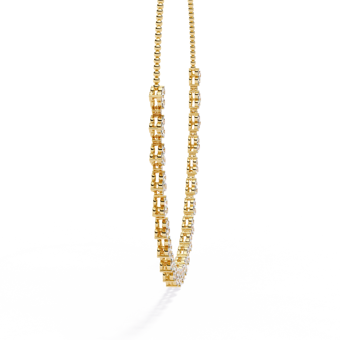 Rain Drop 3 Stone Necklace