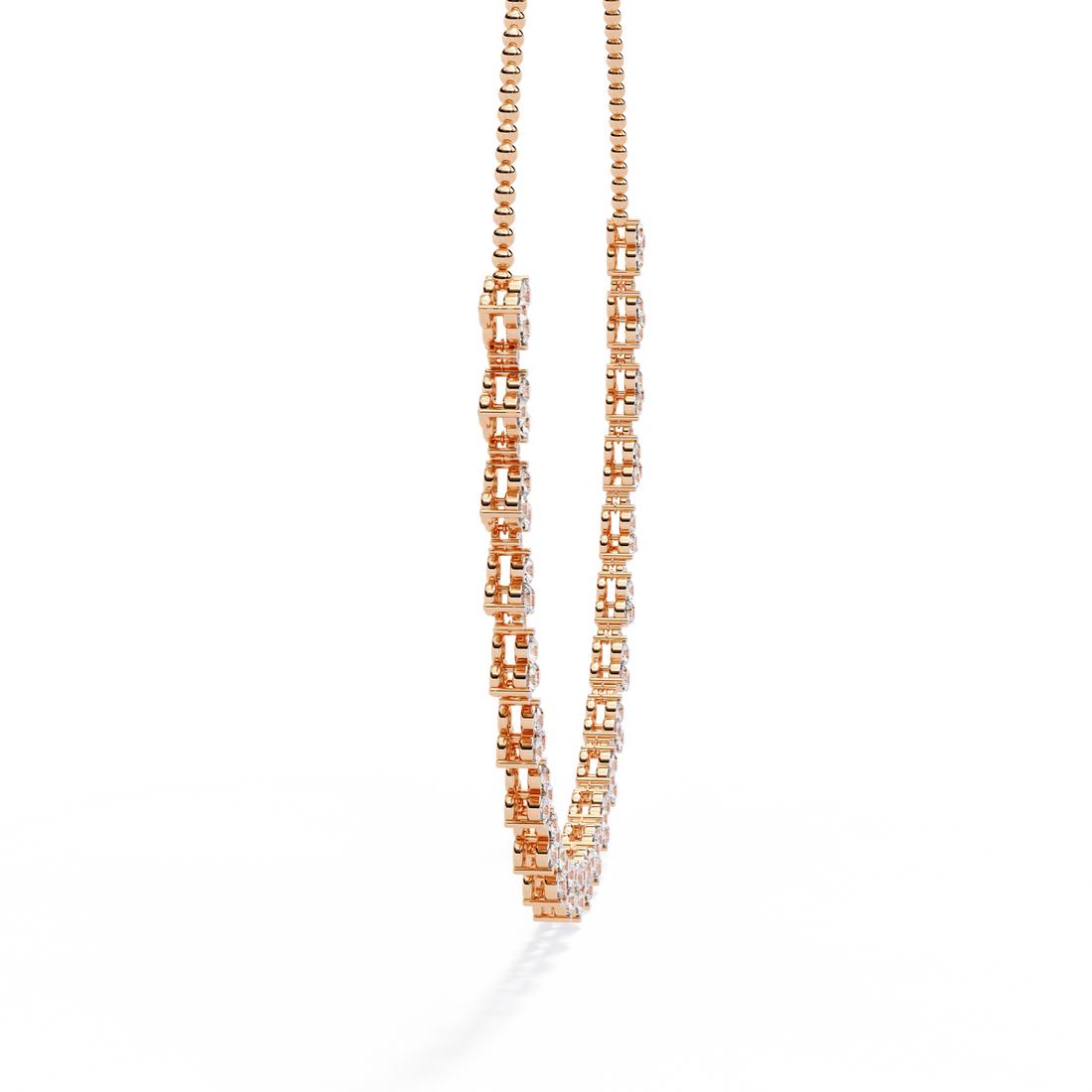 Rain Drop 3 Stone Necklace