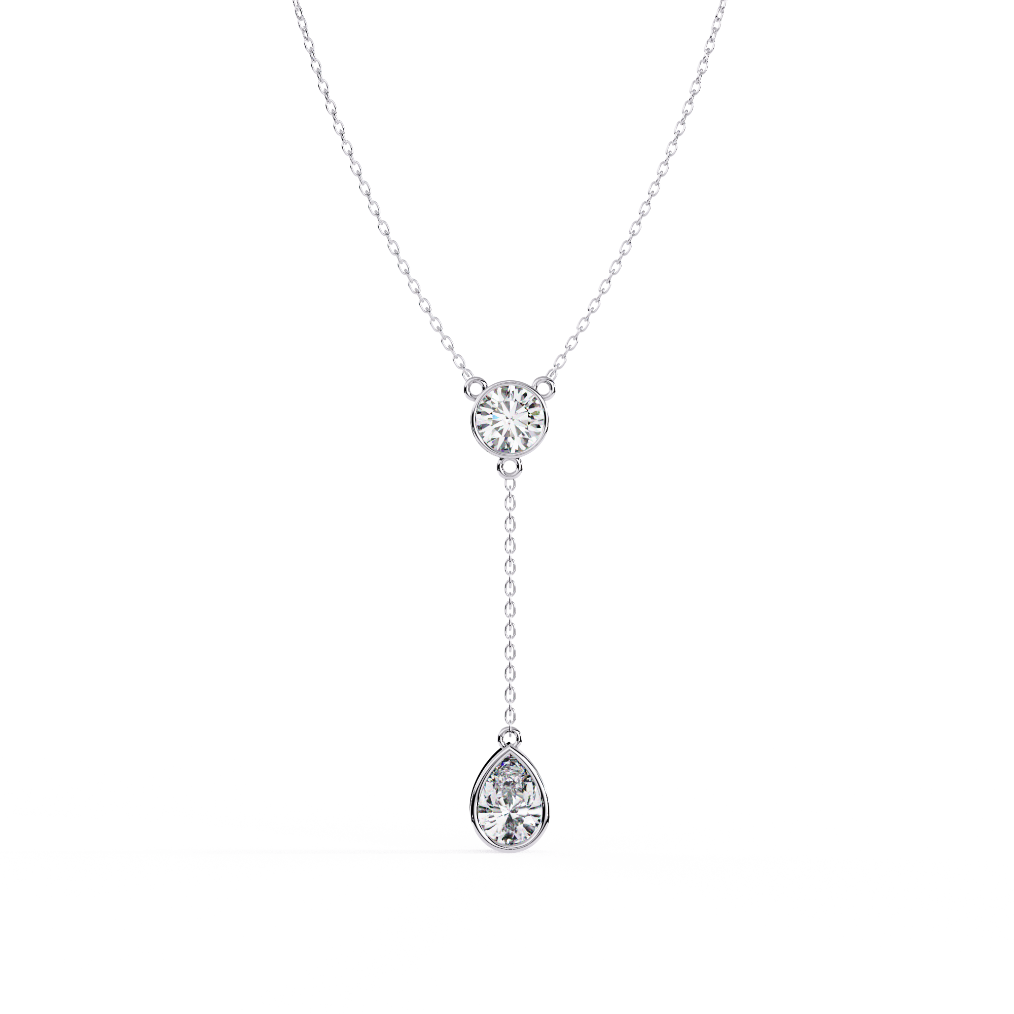 Elegance Drip Y Necklace | 925 Sterling Silver