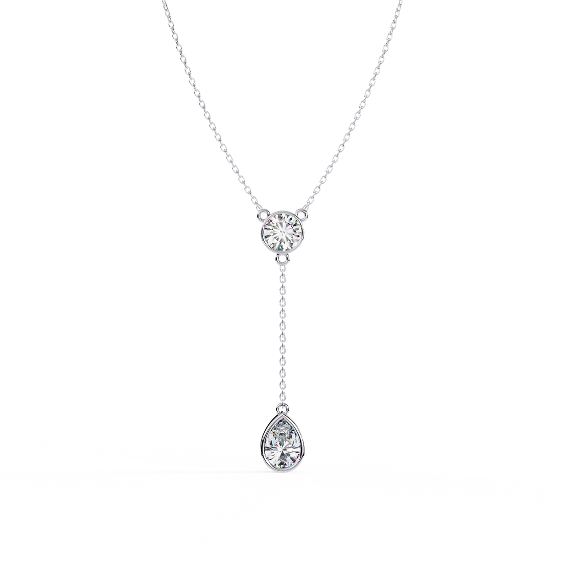 Elegance Drip Y Necklace | 925 Sterling Silver