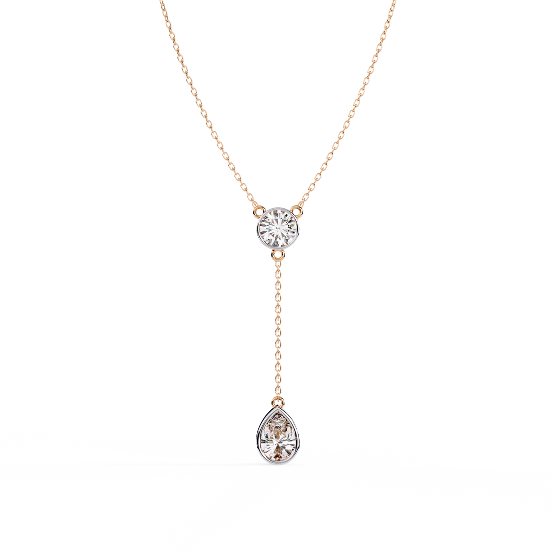 Elegance Drip Y Necklace | 925 Sterling Silver