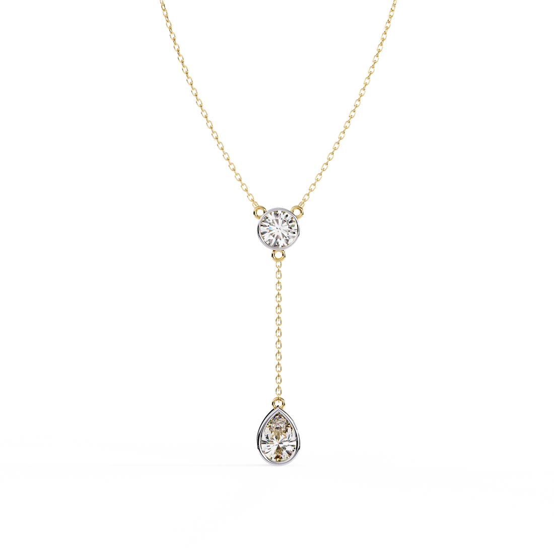 Elegance Drip Y Necklace | 925 Sterling Silver