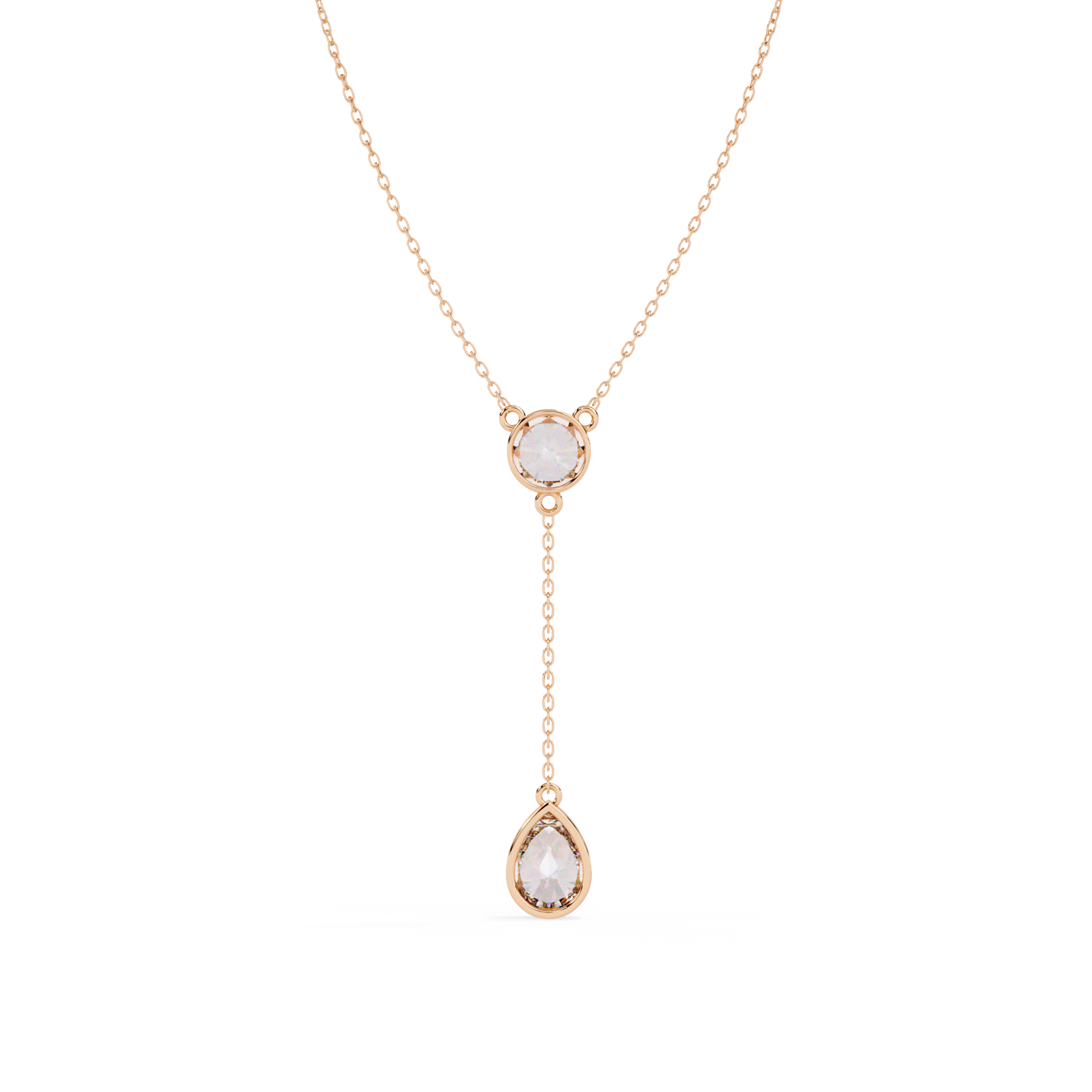 Elegance Drip Y Necklace | 925 Sterling Silver