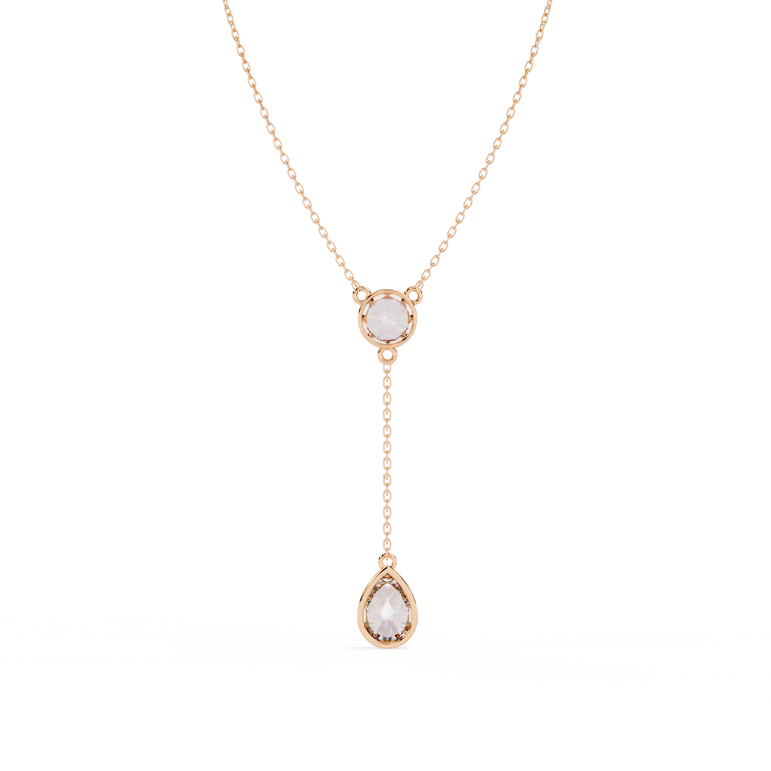 Elegance Drip Y Necklace | 925 Sterling Silver