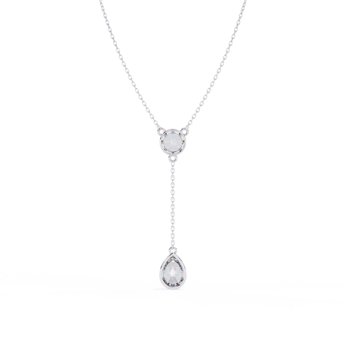 Elegance Drip Y Necklace | 925 Sterling Silver