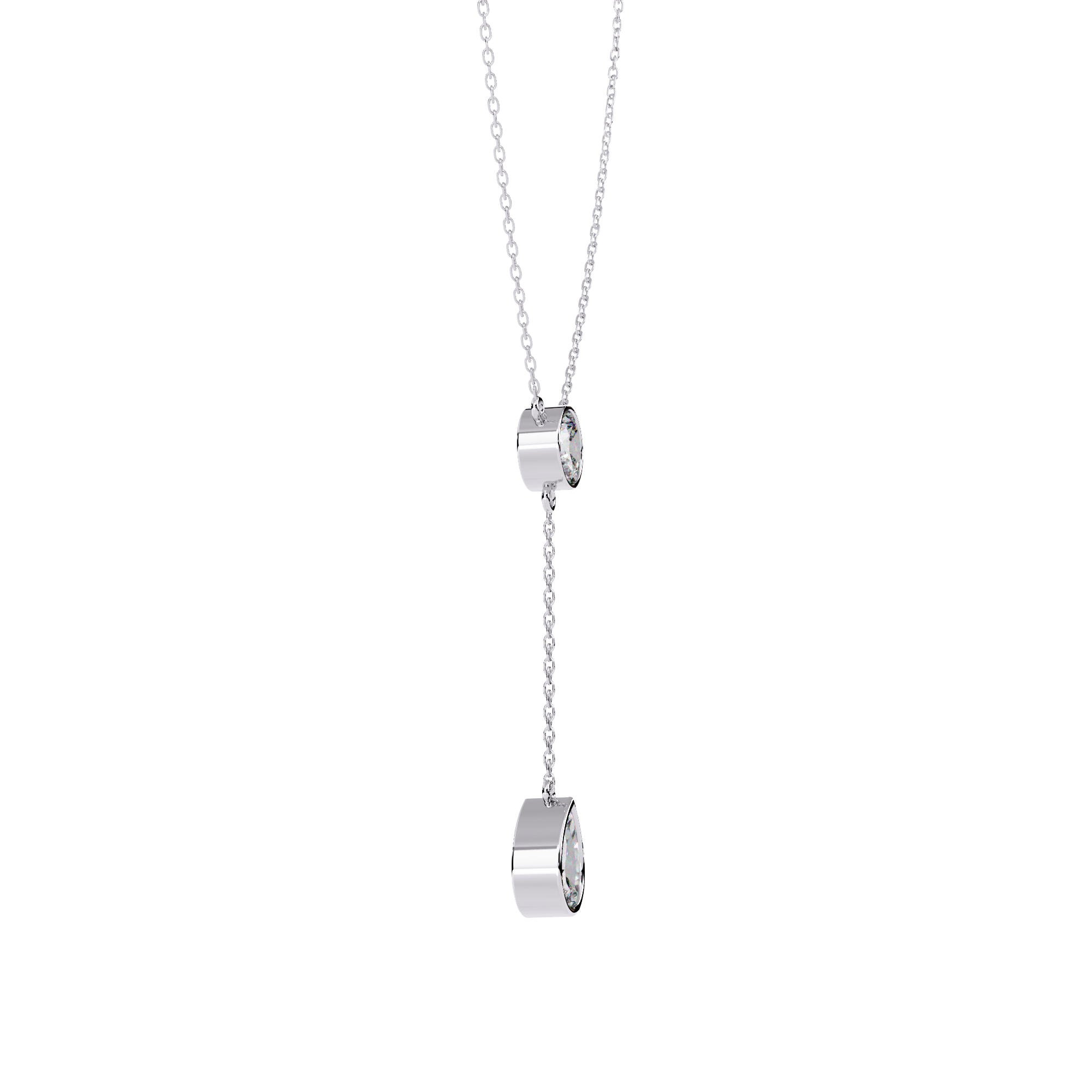 Elegance Drip Y Necklace | 925 Sterling Silver