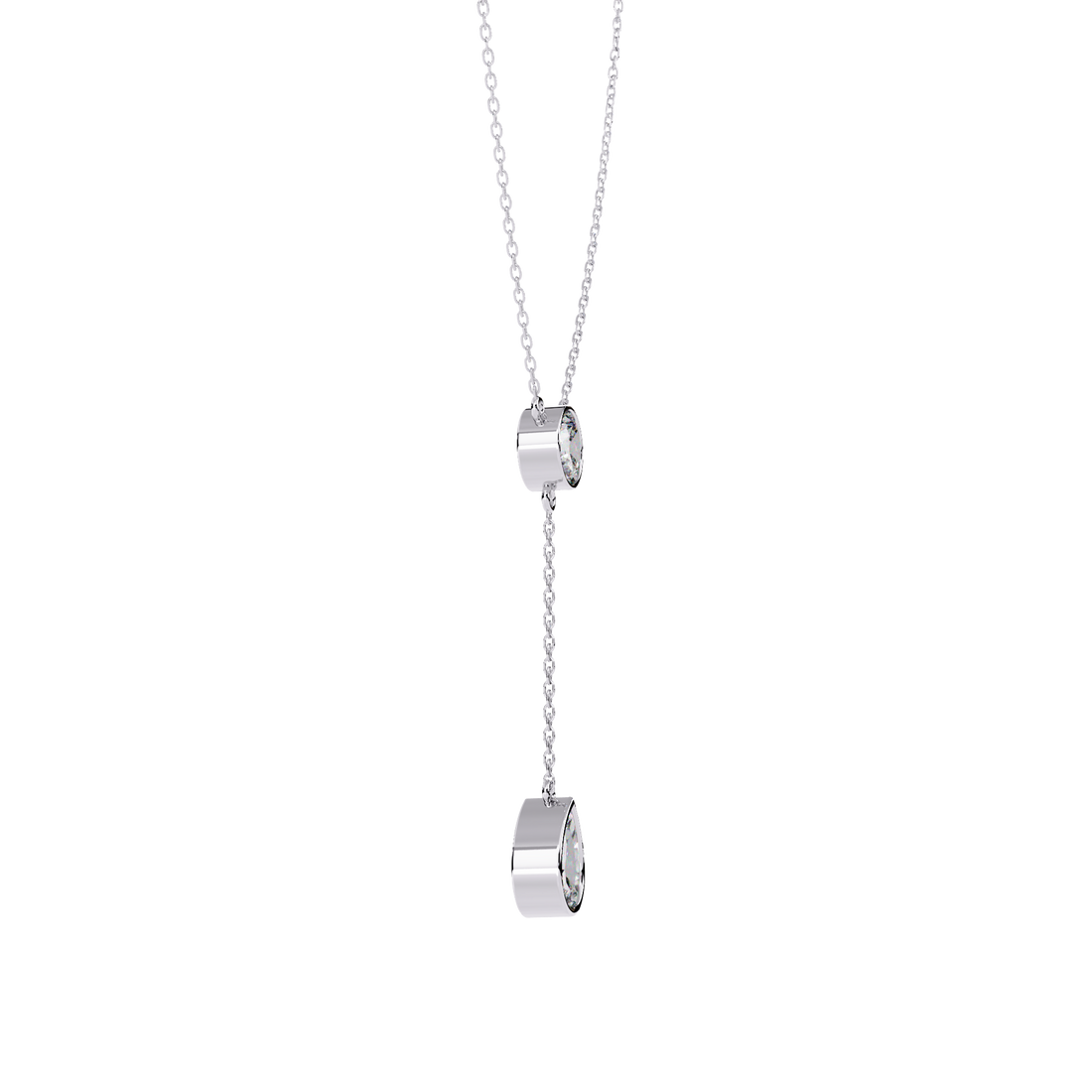 Elegance Drip Y Necklace | 925 Sterling Silver