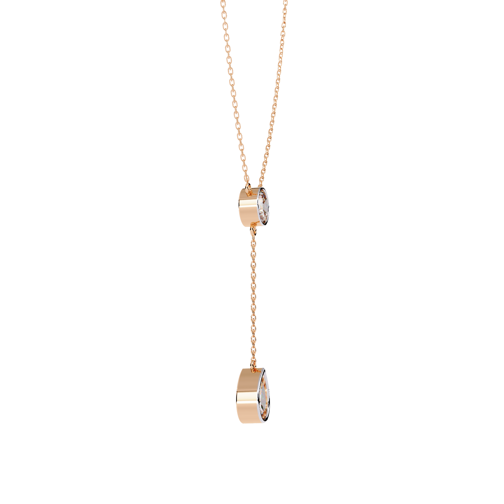 Elegance Drip Y Necklace | 925 Sterling Silver
