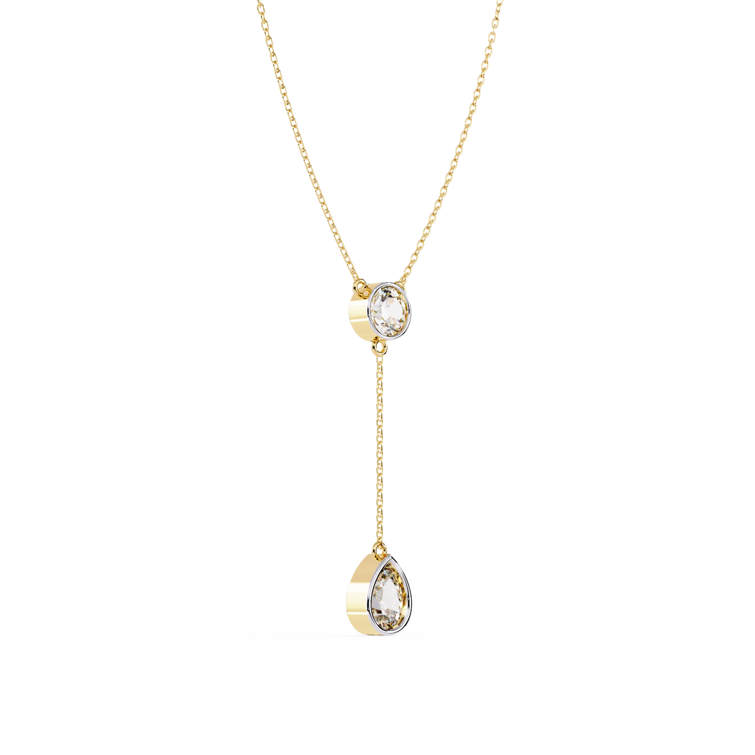 Elegance Drip Y Necklace | 925 Sterling Silver