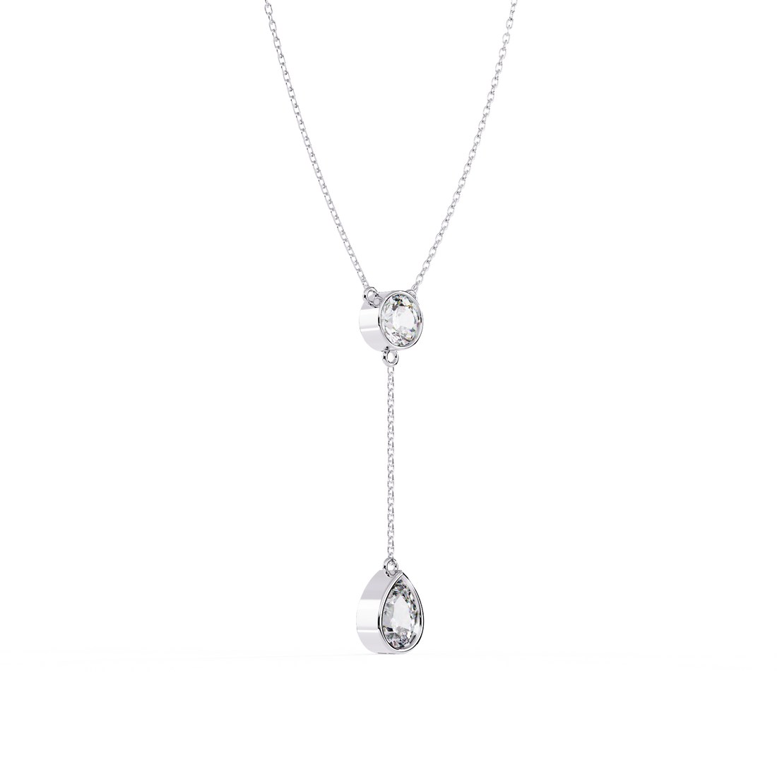 Elegance Drip Y Necklace | 925 Sterling Silver