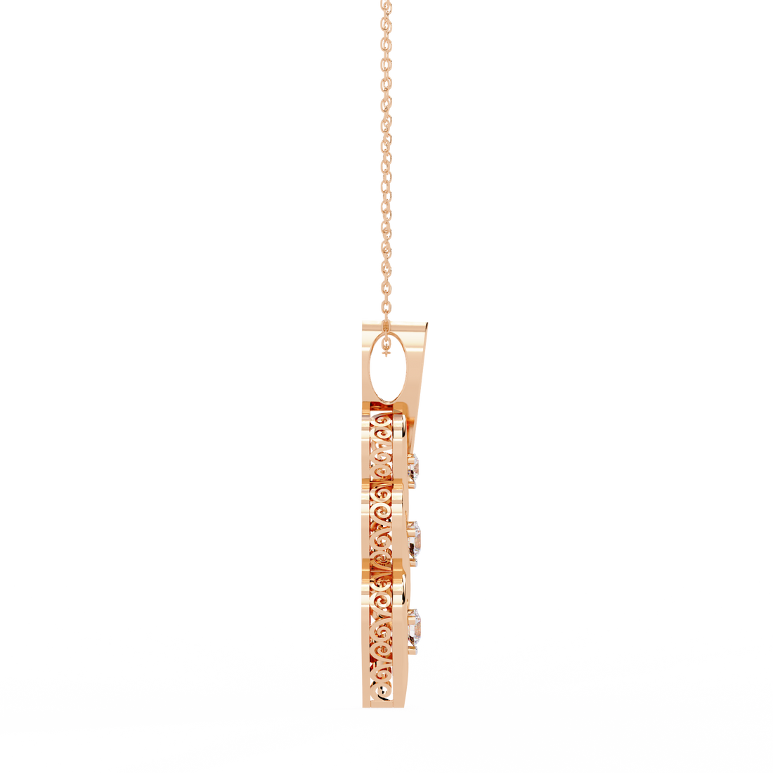 Natural Verdant Round Necklace | 925 Sterling Silver