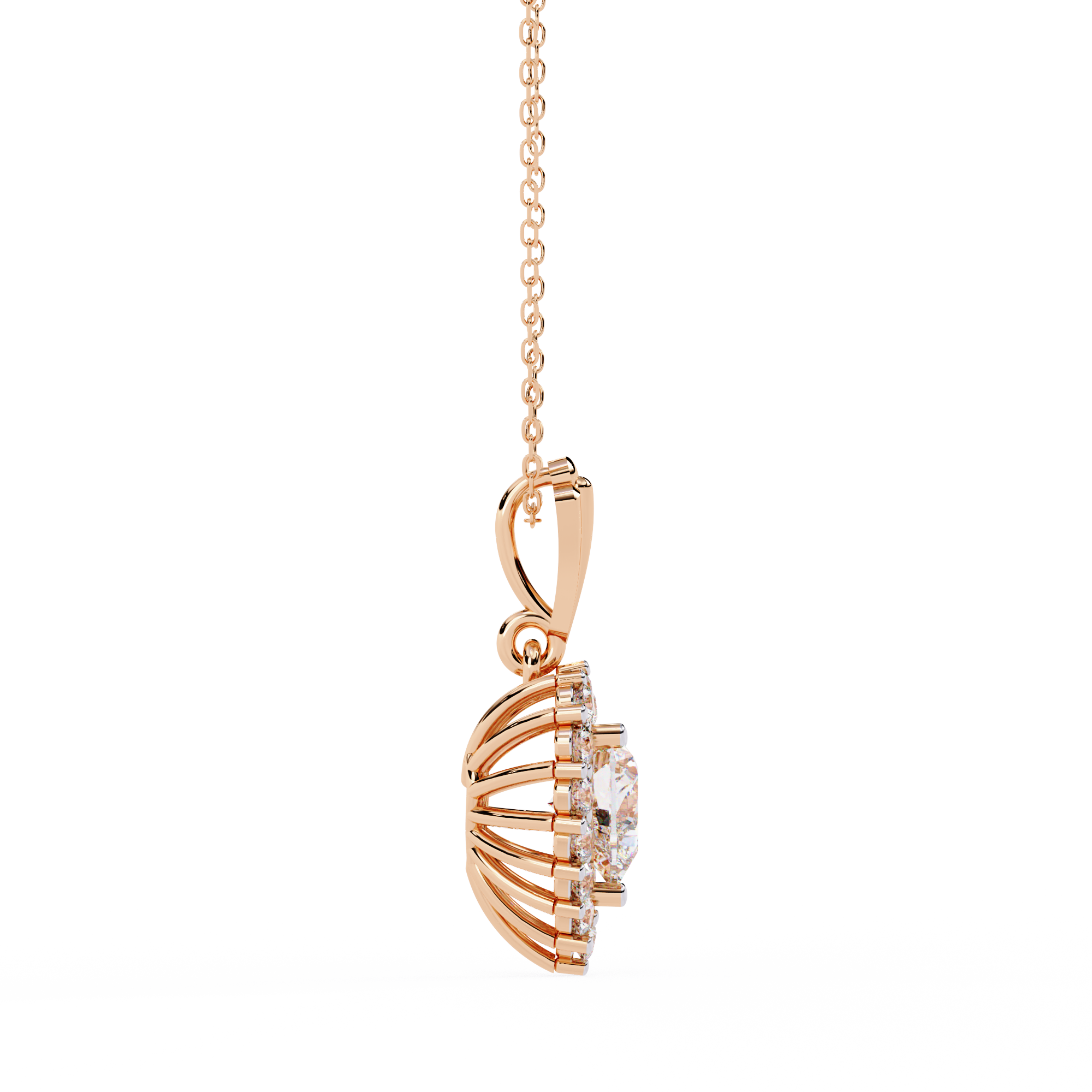 Jojo Dazzling Heart Shape Necklace | 925 Sterling Silver