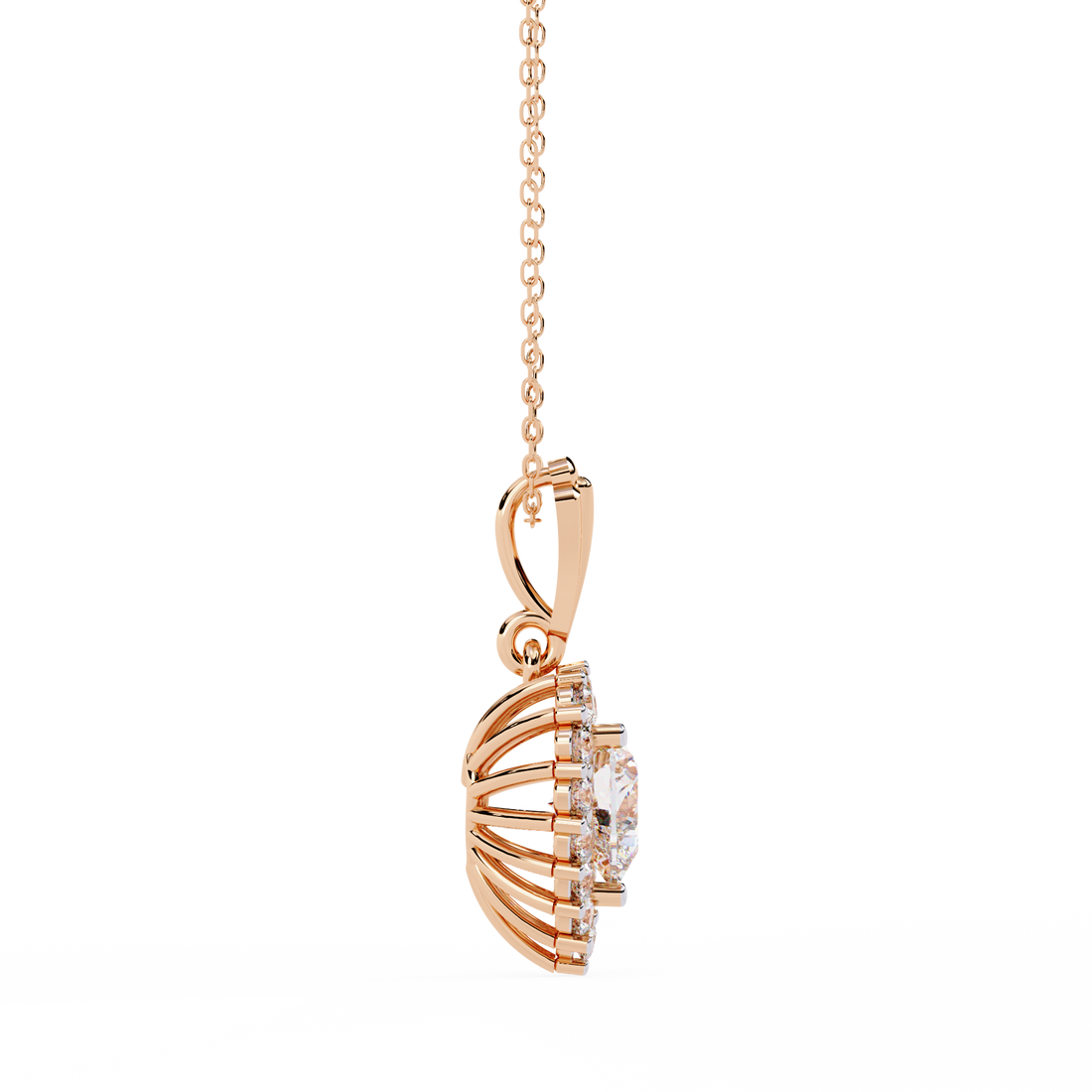 Jojo Dazzling Heart Shape Necklace | 925 Sterling Silver