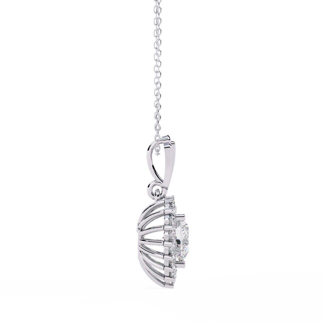 Jojo Dazzling Heart Shape Necklace | 925 Sterling Silver