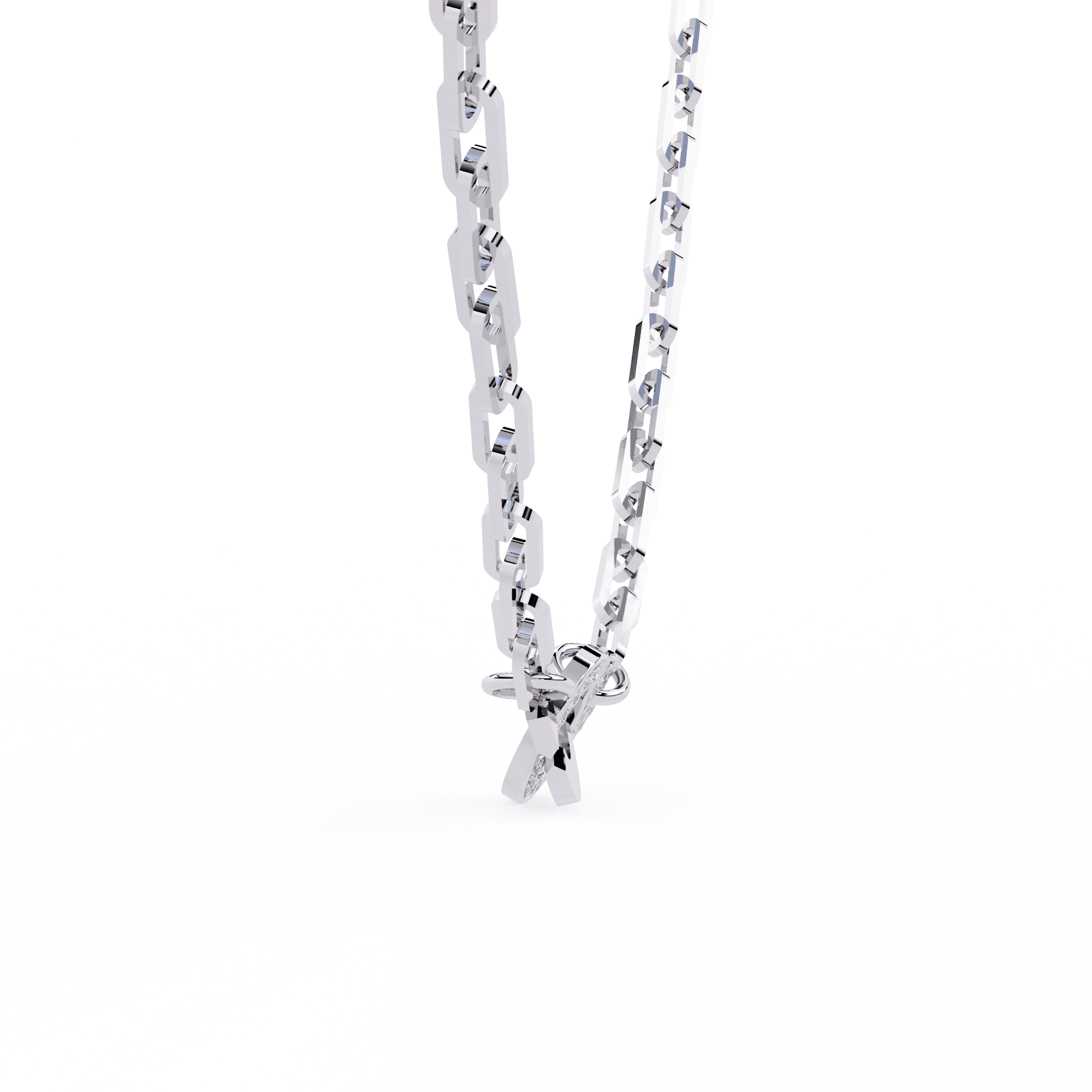 Hand Cuff Chic Necklace | 925 Sterling Silver