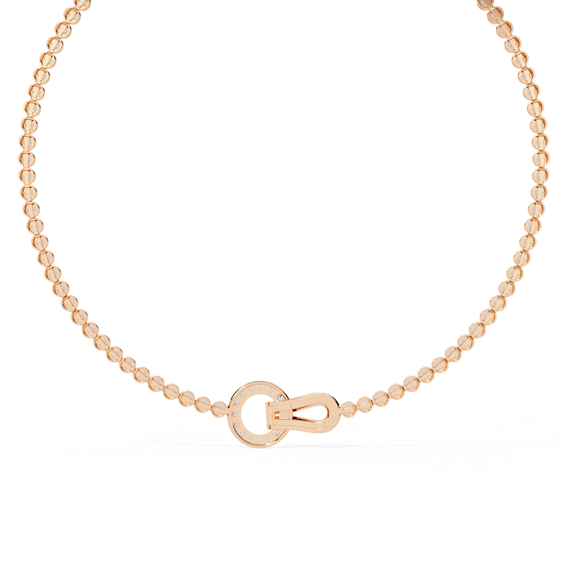 Love Interlock Tennis Necklace | 925 Sterling Silver