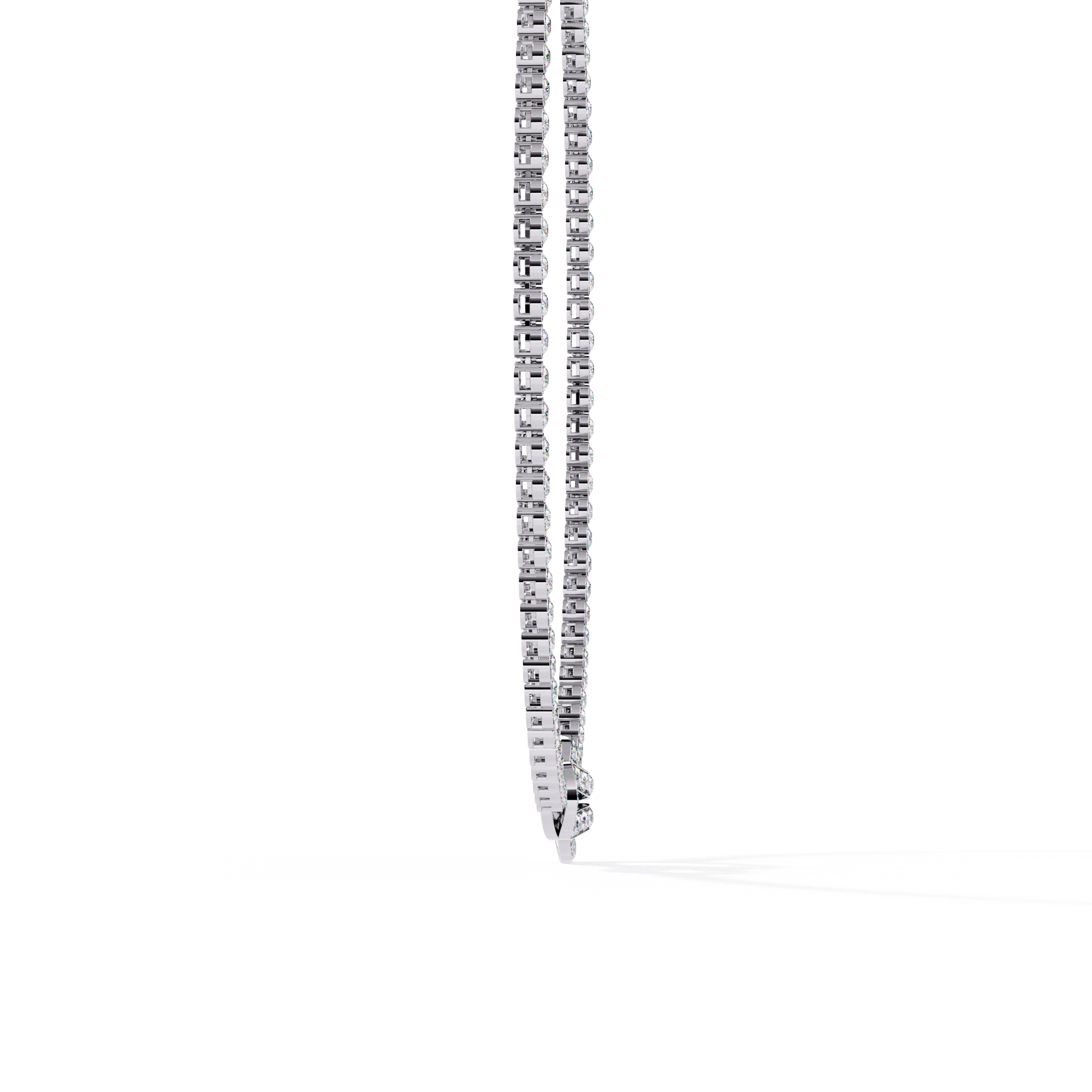 Love Interlock Tennis Necklace | 925 Sterling Silver