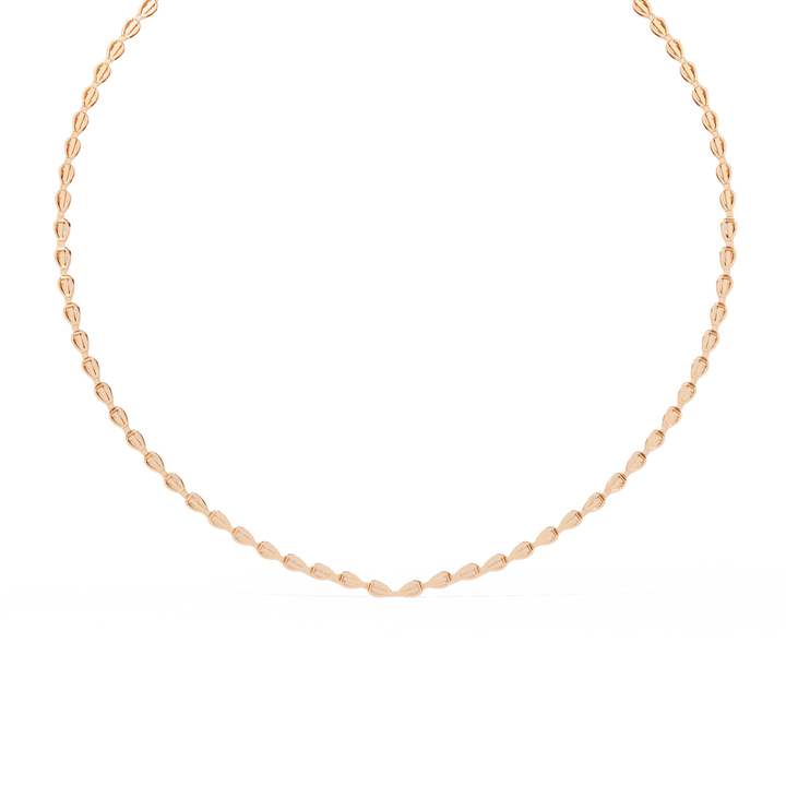 Sutra Elegant Pear Tennis Necklace | 925 Sterling Silver