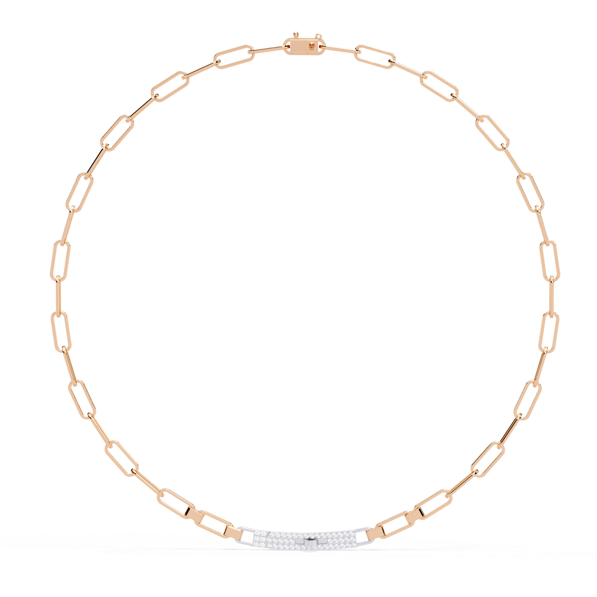 Modern Link Necklace | 925 Sterling Silver