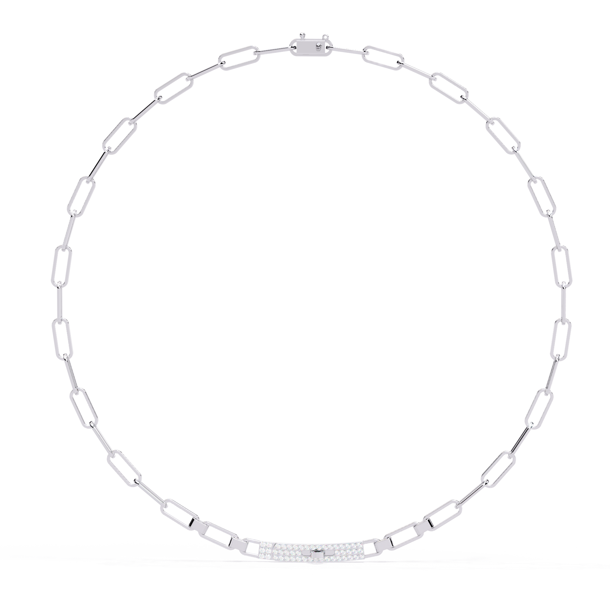 Modern Link Necklace | 925 Sterling Silver