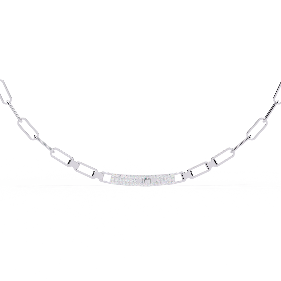 Modern Link Necklace | 925 Sterling Silver