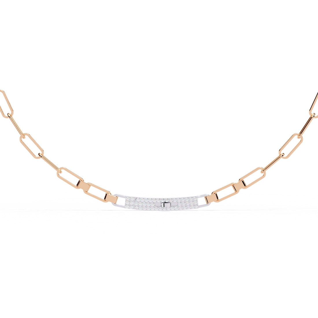 Modern Link Necklace | 925 Sterling Silver