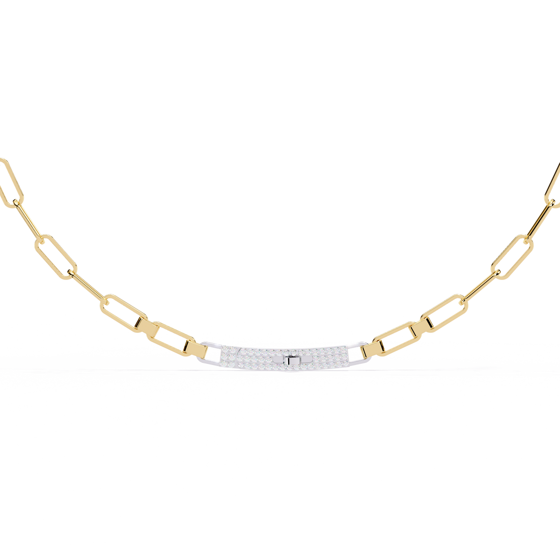 Modern Link Necklace | 925 Sterling Silver