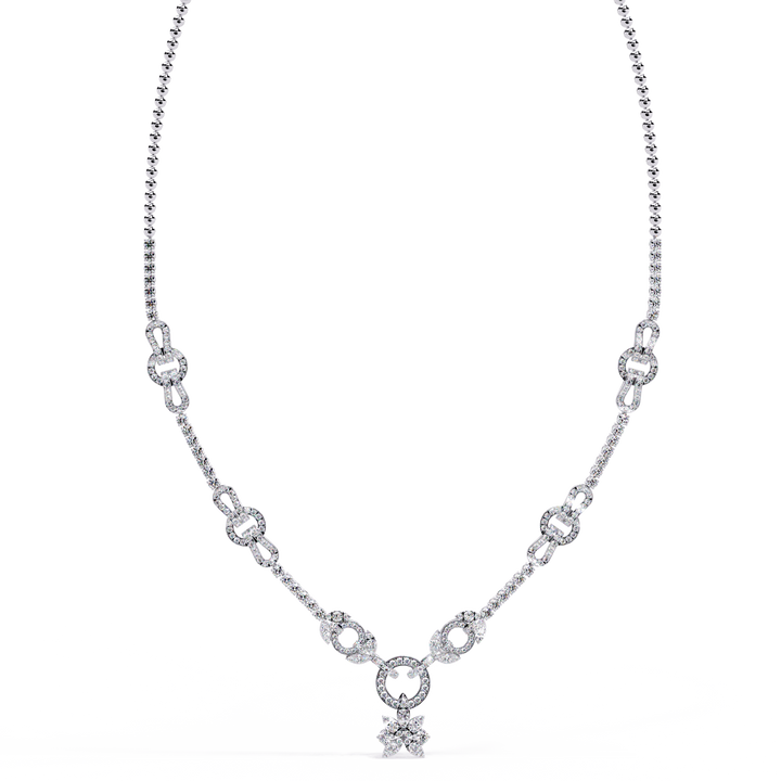 Eternal Knot Link Statement Necklace | 925 Sterling Silver
