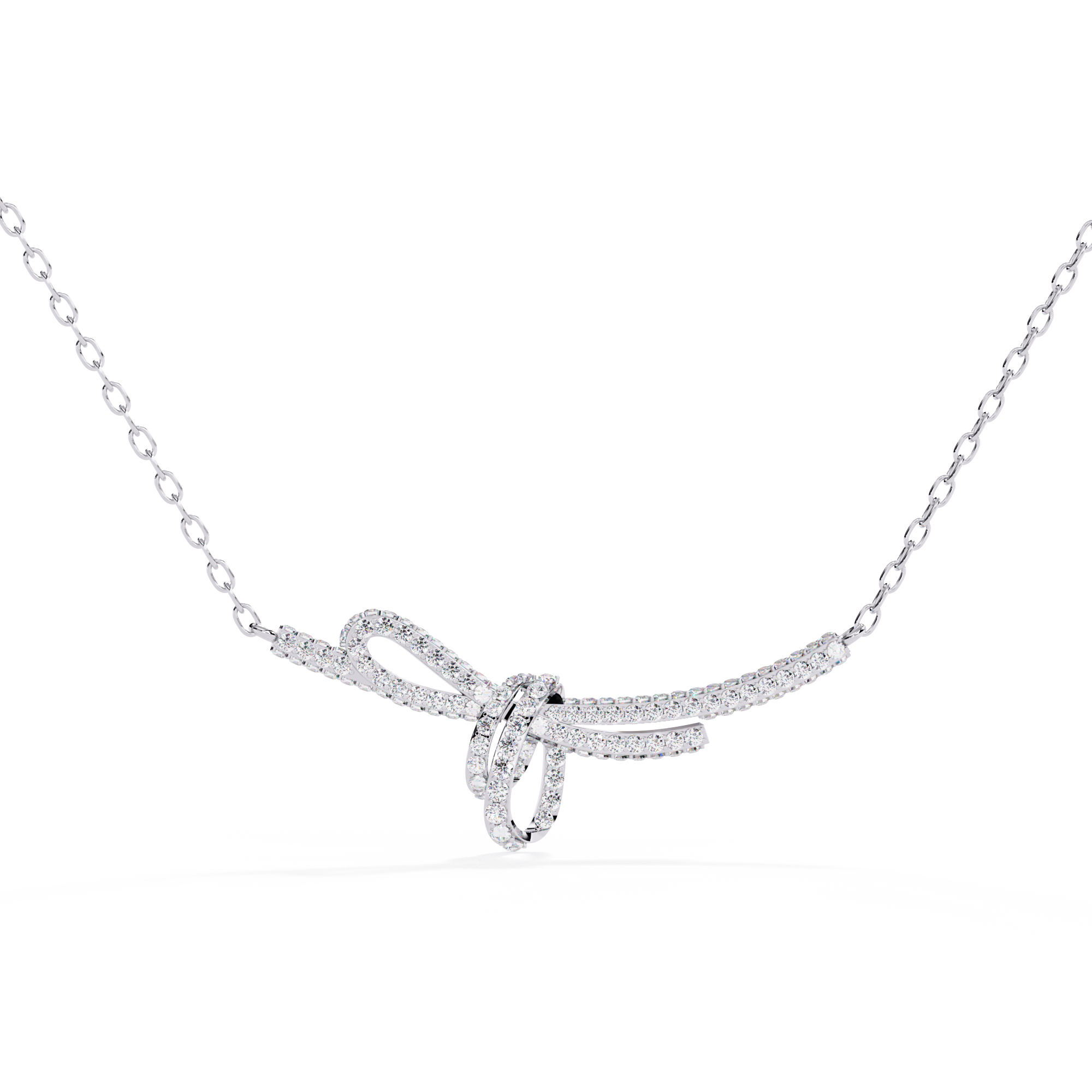 Ribbon of Eternal Love Bow Necklace | 925 Sterling Silver