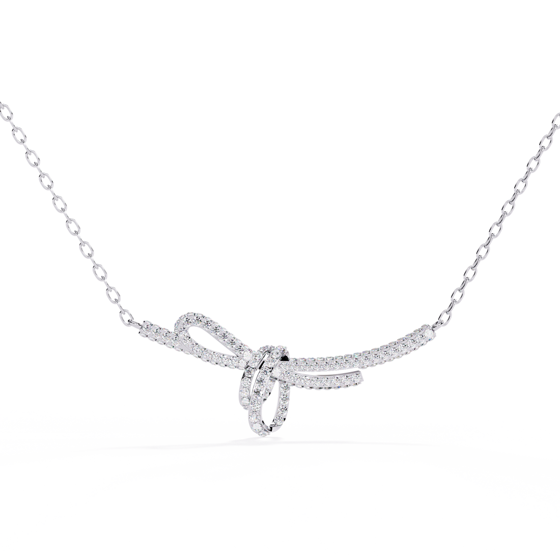 Ribbon of Eternal Love Bow Necklace | 925 Sterling Silver