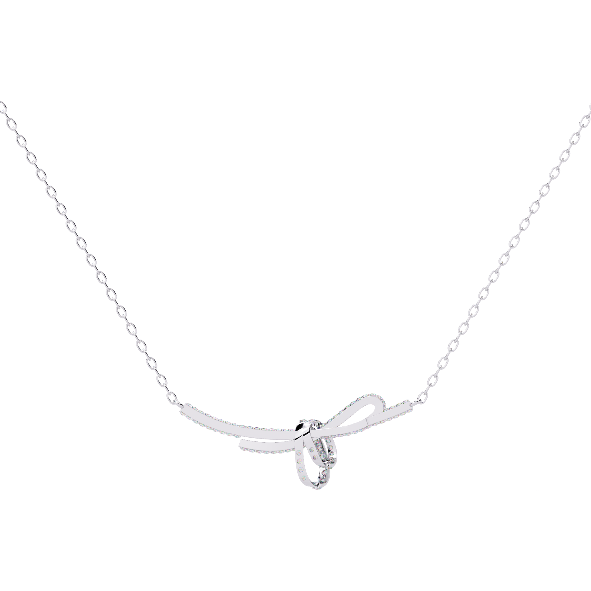 Ribbon of Eternal Love Bow Necklace | 925 Sterling Silver
