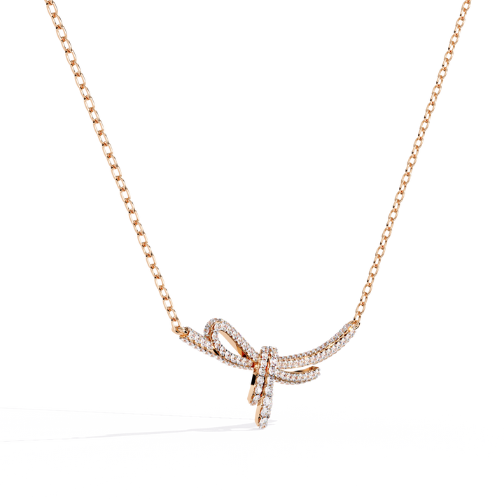 Ribbon of Eternal Love Bow Necklace | 925 Sterling Silver