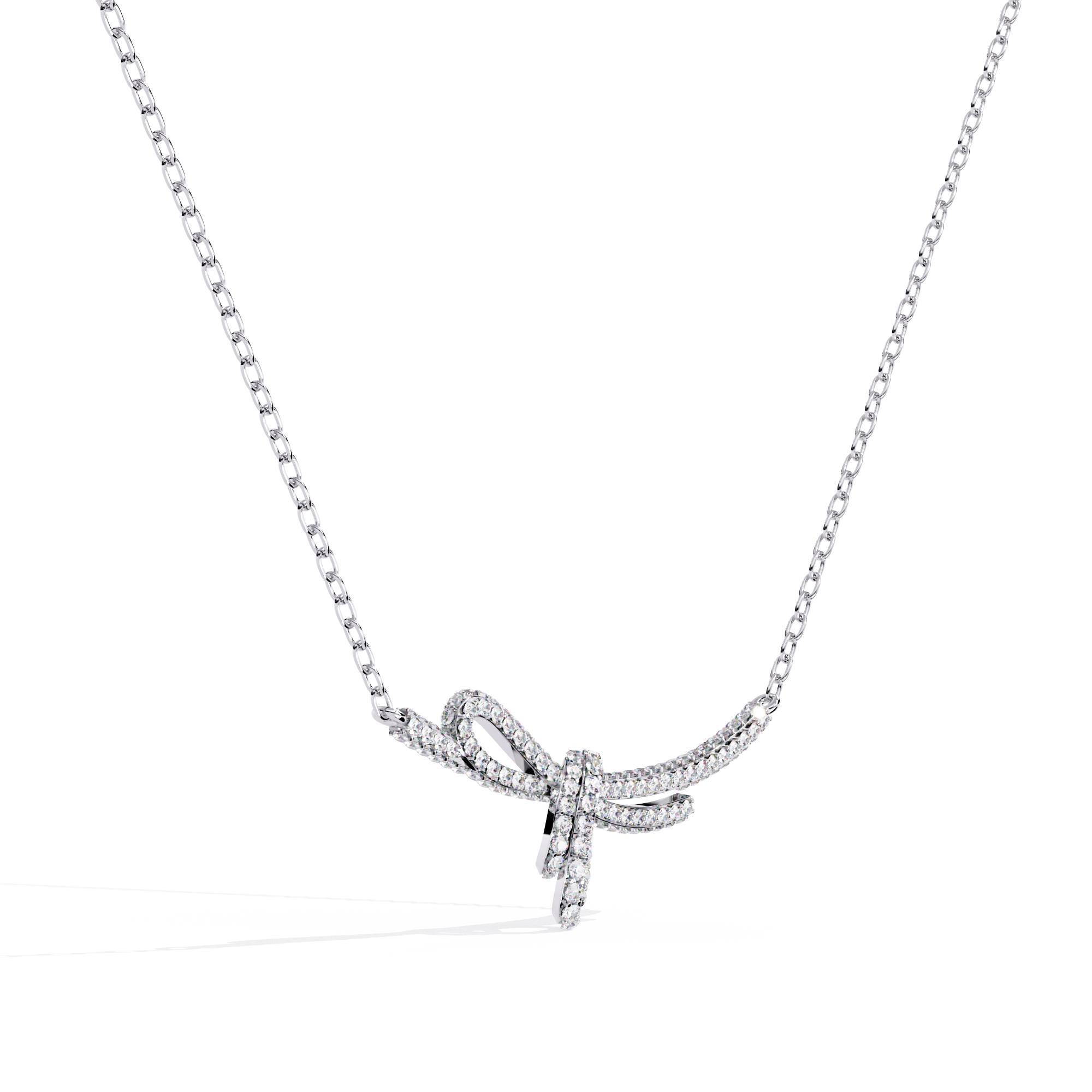 Ribbon of Eternal Love Bow Necklace | 925 Sterling Silver
