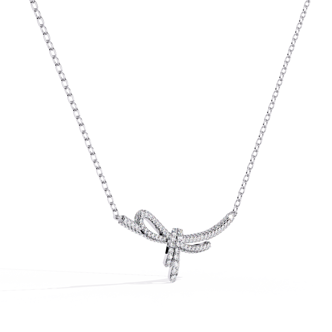 Ribbon of Eternal Love Bow Necklace | 925 Sterling Silver