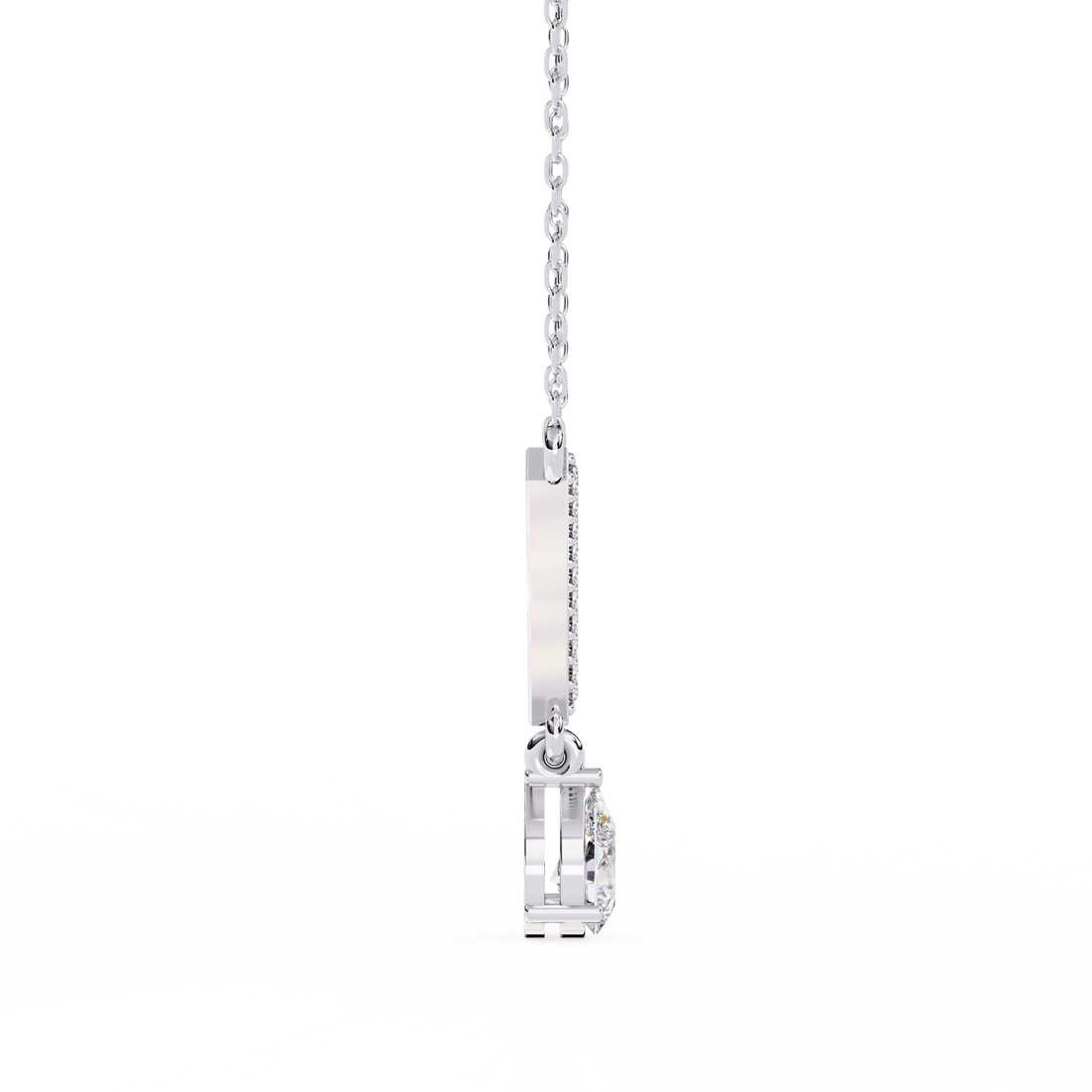 Alluring Dual Drop Diamond Necklace | 925 Sterling Silver