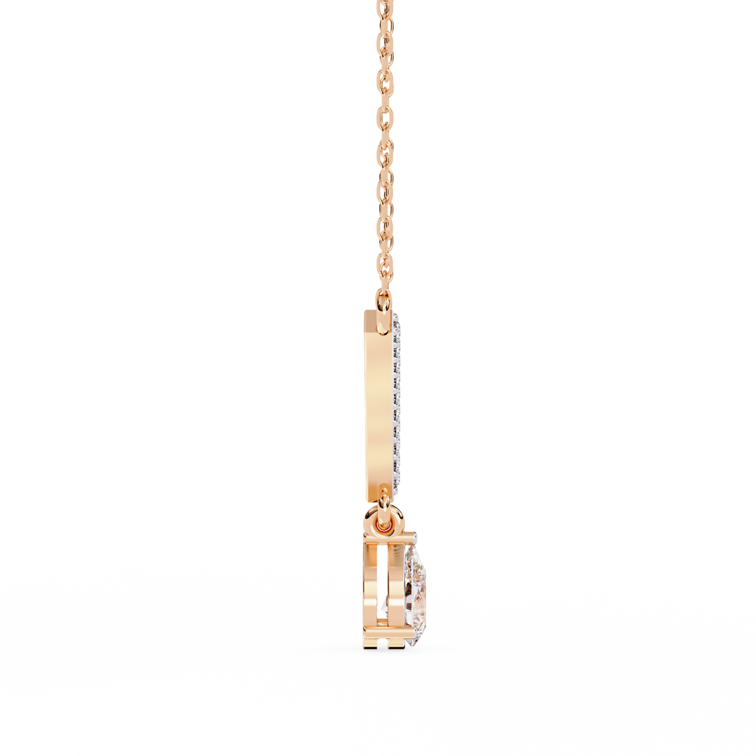 Alluring Dual Drop Diamond Necklace | 925 Sterling Silver