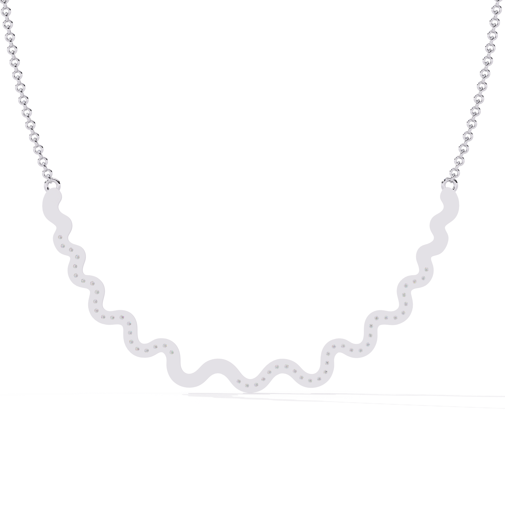 Wavy Necklace | 925 Sterling Silver