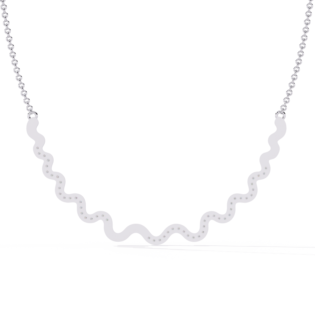 Wavy Necklace | 925 Sterling Silver