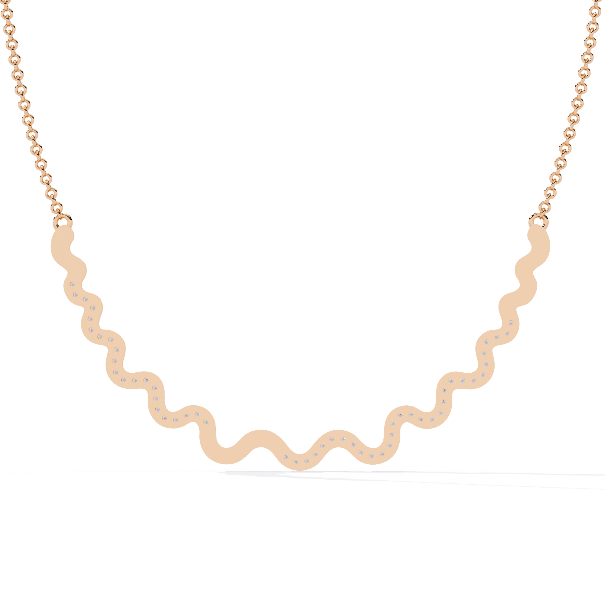 Wavy Necklace | 925 Sterling Silver