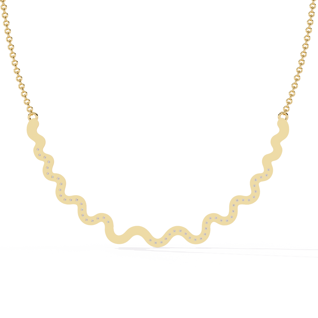 Wavy Necklace | 925 Sterling Silver