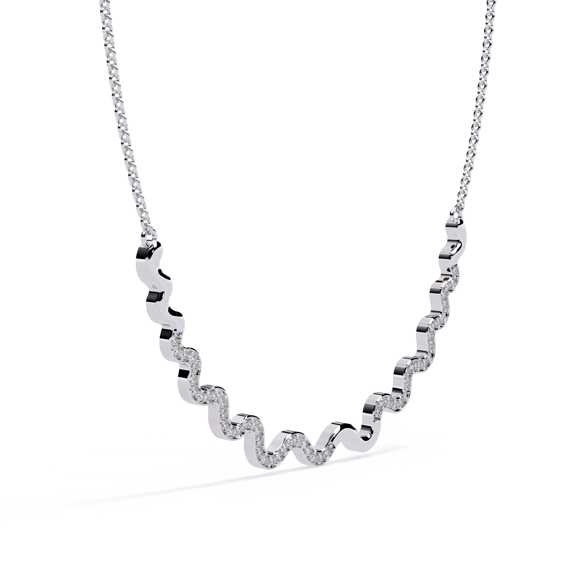 Wavy Necklace | 925 Sterling Silver