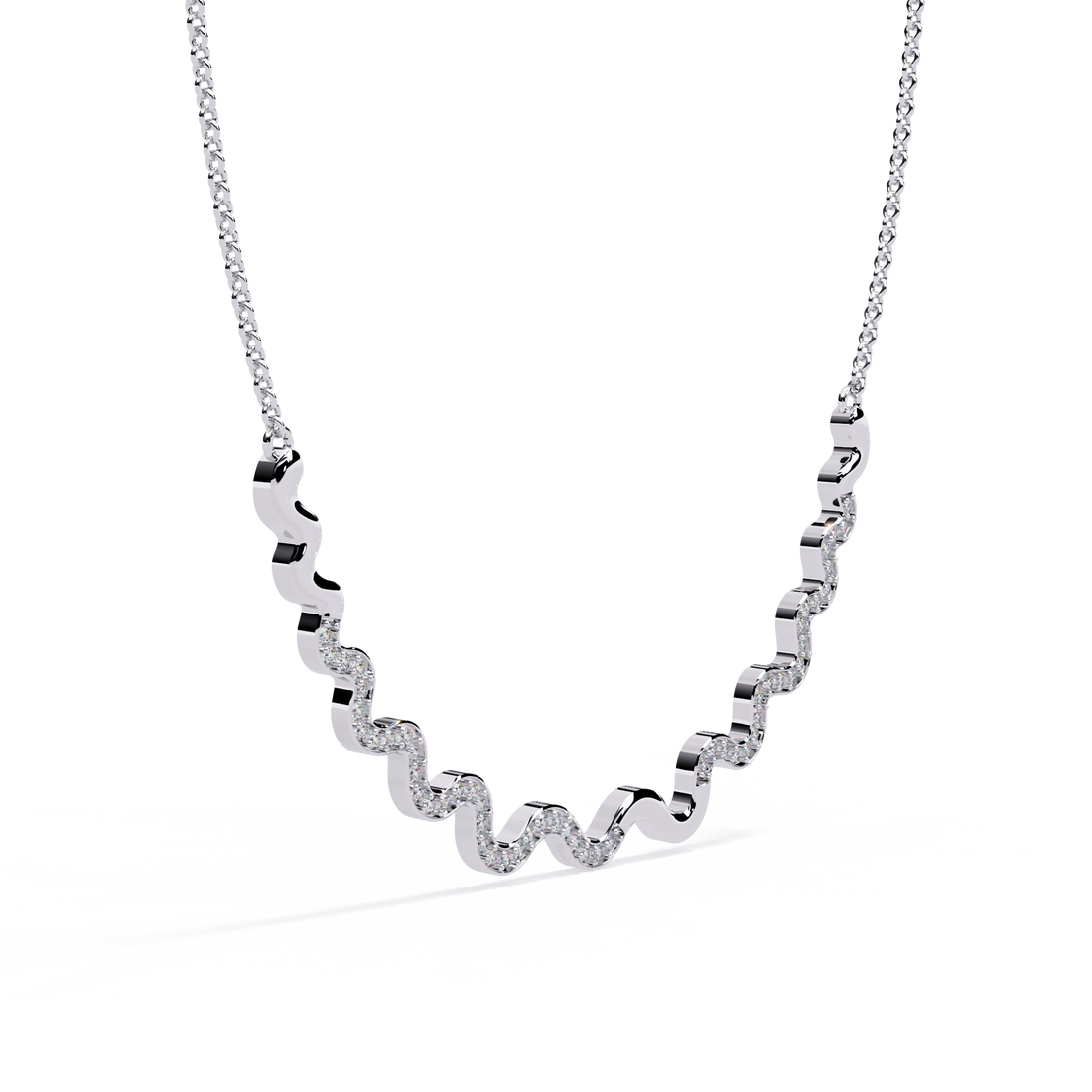 Wavy Necklace | 925 Sterling Silver