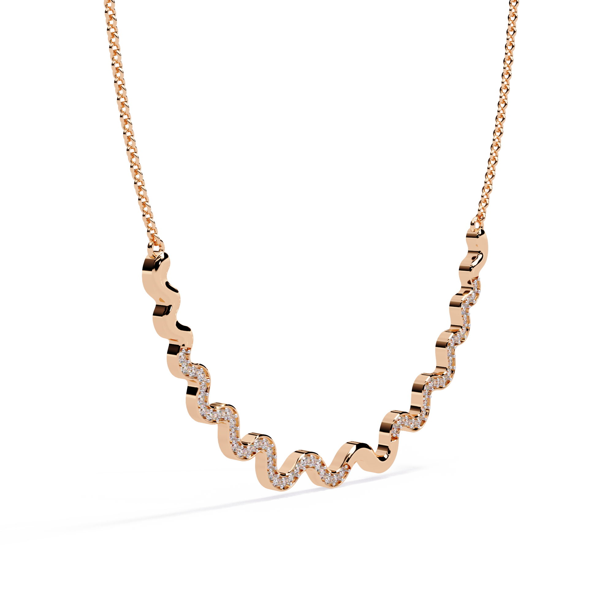 Wavy Necklace | 925 Sterling Silver
