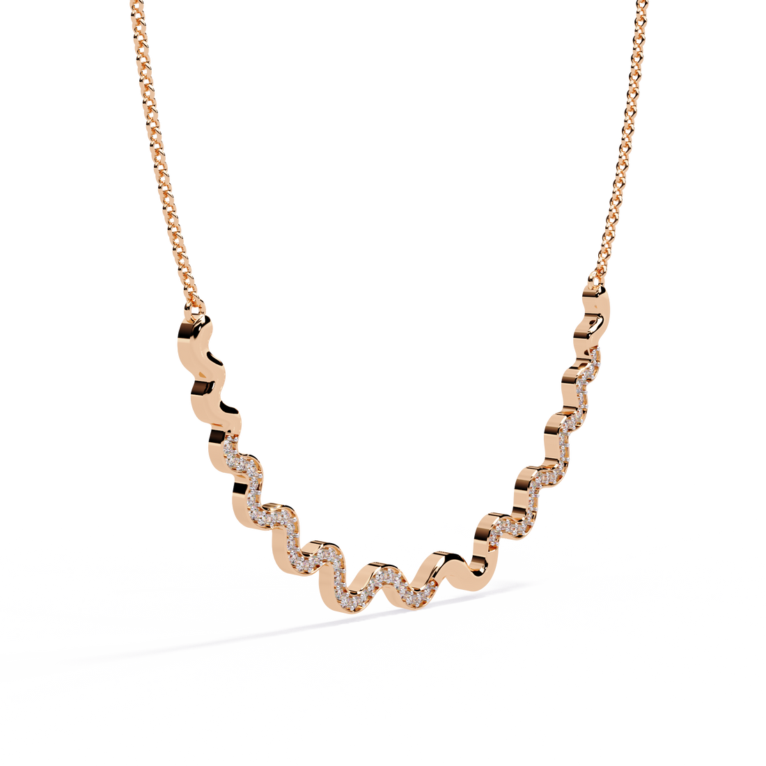 Wavy Necklace | 925 Sterling Silver