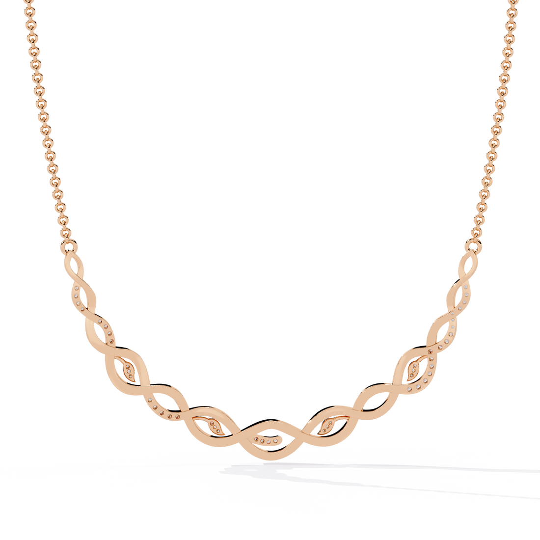 Twisted Vine Modern Necklace | 925 Sterling Silver