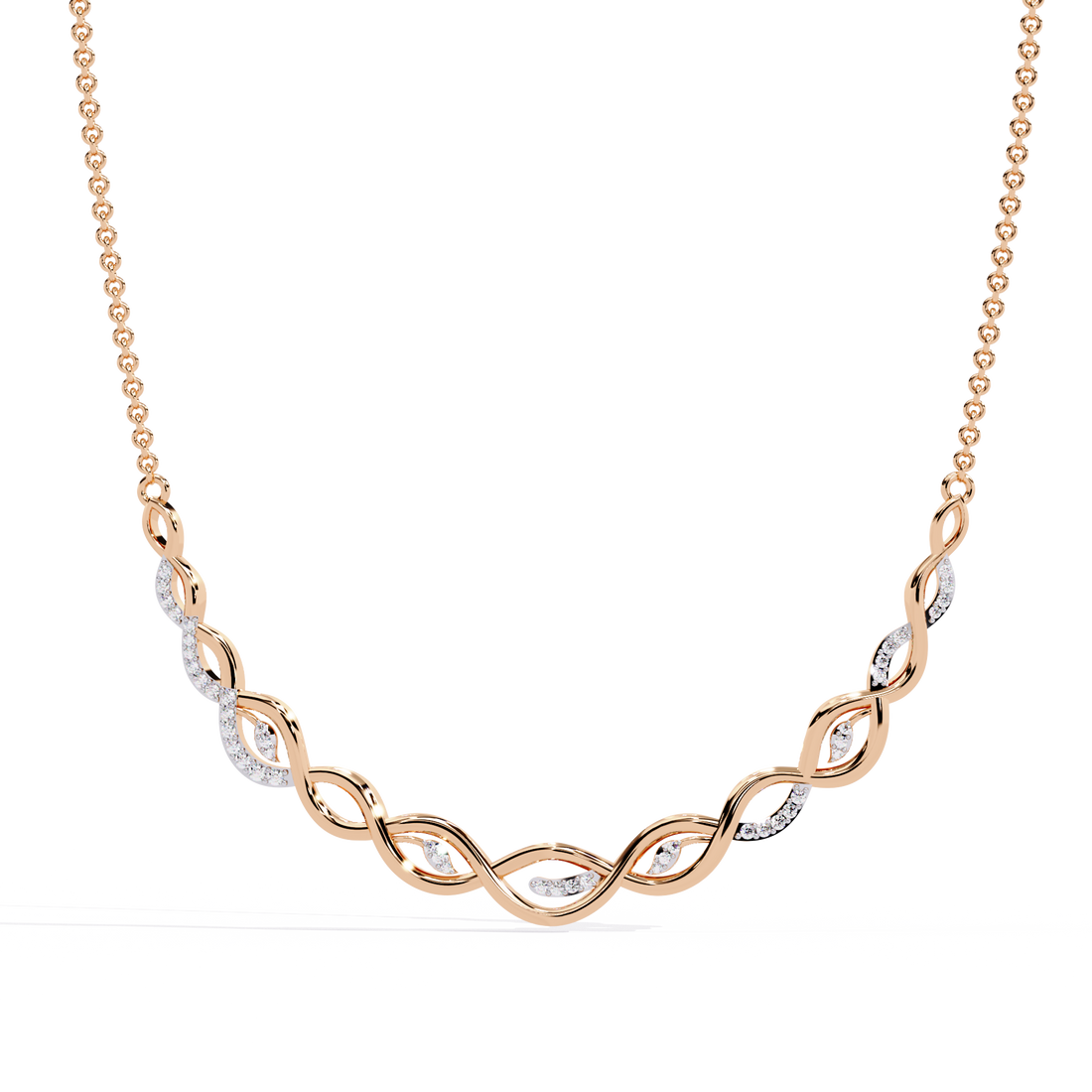 Twisted Vine Modern Necklace | 925 Sterling Silver